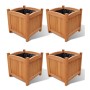 Beet 4 Einheiten 30x30x30 cm von vidaXL, Töpfe und Pflanzgefäße - Ref: Foro24-276010, Preis: 86,90 €, Rabatt: %