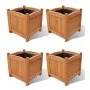 Beet 4 Einheiten 30x30x30 cm von vidaXL, Töpfe und Pflanzgefäße - Ref: Foro24-276010, Preis: 94,69 €, Rabatt: %