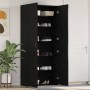 Armario para Zapatos con estante Negro 80 x 35.5 x 180 cm