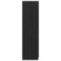 Armario con puerta Negro 80 x 51 x 180 cm Madera contrachapada