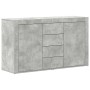 Vitrina Gris hormigón 120 x 36 x 69 cm Madera contrachapada