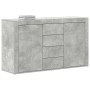 Vitrina Gris hormigón 120 x 36 x 69 cm Madera contrachapada