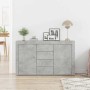 Vitrina Gris hormigón 120 x 36 x 69 cm Madera contrachapada