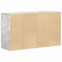 Vitrina Gris hormigón 120 x 36 x 69 cm Madera contrachapada