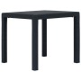 Gartentisch und Stühle 3-teilig grauer Kunststoff Rattan-Optik von vidaXL, Gartensets - Ref: Foro24-276113, Preis: 240,71 €, ...