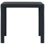 Gartentisch und Stühle 3-teilig grauer Kunststoff Rattan-Optik von vidaXL, Gartensets - Ref: Foro24-276113, Preis: 240,71 €, ...