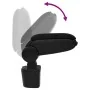 Reposabrazos para coche ABS negro 14,5x31,5x(30-48) cm
