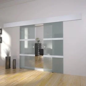 Doppelte Glasschiebetür von vidaXL, Türen für zu Hause - Ref: Foro24-273735, Preis: 551,05 €, Rabatt: %