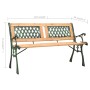 Garden bench cast iron and solid fir wood 122 cm by vidaXL, garden benches - Ref: Foro24-312033, Price: 84,11 €, Discount: %