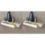Floating wall shelves with drawers 2 units white 80 cm by vidaXL, Shelves and shelves - Ref: Foro24-276002, Price: 101,99 €, ...