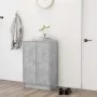 Concrete gray engineered wood shoe rack 60x35x92 cm by vidaXL, Shoe racks and shoe organizers - Ref: Foro24-808931, Price: 10...