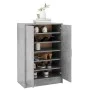 Concrete gray engineered wood shoe rack 60x35x92 cm by vidaXL, Shoe racks and shoe organizers - Ref: Foro24-808931, Price: 10...