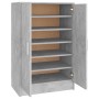 Zapatero de madera de ingeniería gris hormigón 60x35x92 cm de vidaXL, Zapateros y organizadores de calzado - Ref: Foro24-8089...
