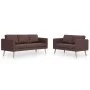 2-piece sofa set brown fabric by vidaXL, Sofas - Ref: Foro24-276852, Price: 548,20 €, Discount: %