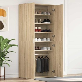 Armario para Zapatos con puerta Marrón 80 x 39 x 180 cm