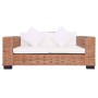 2-Sitzer-Gartensofa aus natürlichem Rattan von vidaXL, Outdoor-Sofas - Ref: Foro24-276350, Preis: 660,33 €, Rabatt: %