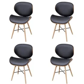 Esszimmerstühle 4 Einheiten Kunstleder und gebogenes Holz von vidaXL, Essstühle - Ref: Foro24-271948, Preis: 361,92 €, Rabatt: %