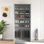 Armario para Zapatos Gris 80 x 39 x 180 cm Madera contrachapada