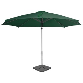 Garden umbrella with green portable base by vidaXL, Umbrellas - Ref: Foro24-276332, Price: 276,36 €, Discount: %