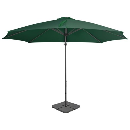 Gartenschirm mit grünem tragbarem Sockel von vidaXL, Sonnenschirme - Ref: Foro24-276332, Preis: 276,36 €, Rabatt: %