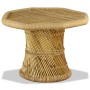 Mesa de centro octogonal de bambú 60x60x45 cm