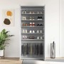 Armario para Zapatos Gris 80 x 39 x 180 cm Madera contrachapada