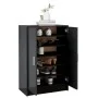 Black engineered wood shoe rack furniture 60x35x92 cm by vidaXL, Shoe racks and shoe organizers - Ref: Foro24-808928, Price: ...