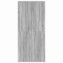Armario para Zapatos Gris 80 x 39 x 180 cm Madera contrachapada