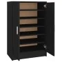 Black engineered wood shoe rack furniture 60x35x92 cm by vidaXL, Shoe racks and shoe organizers - Ref: Foro24-808928, Price: ...