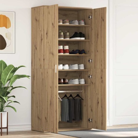 Armario para Zapatos con puerta Marrón 80 x 39 x 180 cm