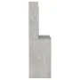 Tocador de maquillaje luces LED MDF gris hormigón 100x40x135 cm de vidaXL, Tocadores para dormitorios - Ref: Foro24-331544, P...
