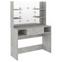 Make-up-Schminktisch mit LED-Leuchten, MDF, betongrau, 100 x 40 x 135 cm von vidaXL, Schlafzimmerkommoden - Ref: Foro24-33154...