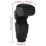 Autoarmlehne ABS schwarz 13x34x(36,5-53) cm von vidaXL, Kraftfahrzeugsitze - Ref: Foro24-154648, Preis: 34,62 €, Rabatt: %