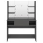 Schminktisch mit LED-Leuchten, graues MDF, 100 x 40 x 135 cm von vidaXL, Schlafzimmerkommoden - Ref: Foro24-331542, Preis: 20...