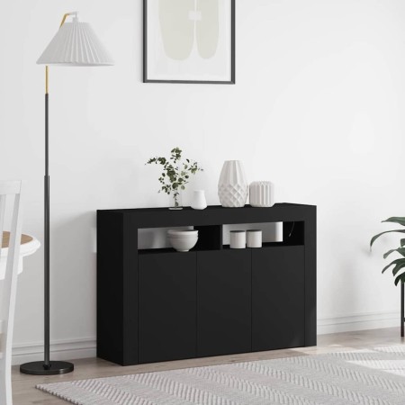 Vitrina Negro 116 x 30 x 75 cm Madera contrachapada