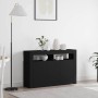 Vitrina Negro 116 x 30 x 75 cm Madera contrachapada