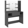 Schminktisch mit LED-Leuchten, graues MDF, 100 x 40 x 135 cm von vidaXL, Schlafzimmerkommoden - Ref: Foro24-331542, Preis: 20...
