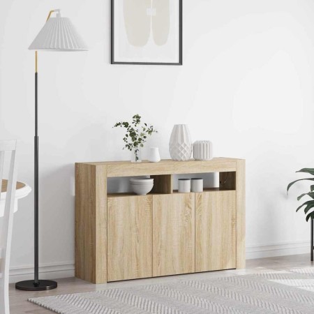 Vitrina Roble Sonoma 116 x 30 x 75 cm Madera contrachapada