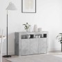 Vitrina Gris hormigón 116 x 30 x 75 cm Madera contrachapada
