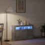 Vitrina Gris hormigón 116 x 30 x 75 cm Madera contrachapada