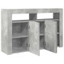 Vitrina Gris hormigón 116 x 30 x 75 cm Madera contrachapada