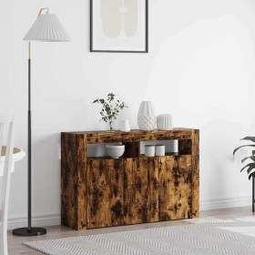 Vitrina Roble ahumado 116 x 30 x 75 cm Madera contrachapada