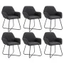 Sillas de comedor 6 unidades de tela negra de vidaXL, Sillas de comedor - Ref: Foro24-277107, Precio: 595,08 €, Descuento: %