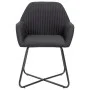 Sillas de comedor 6 unidades de tela negra de vidaXL, Sillas de comedor - Ref: Foro24-277107, Precio: 595,08 €, Descuento: %