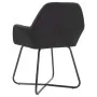 Sillas de comedor 6 unidades de tela negra de vidaXL, Sillas de comedor - Ref: Foro24-277107, Precio: 595,08 €, Descuento: %