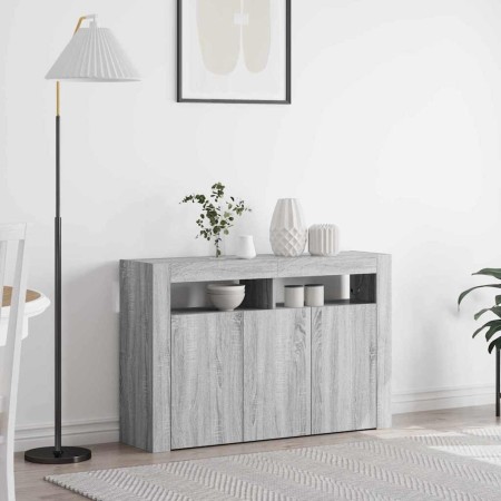Vitrina Gris sonoma 116 x 30 x 75 cm Madera contrachapada