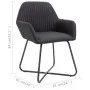 Sillas de comedor 6 unidades de tela negra de vidaXL, Sillas de comedor - Ref: Foro24-277107, Precio: 595,08 €, Descuento: %