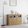 Vitrina Roble artisan 116 x 30 x 75 cm Madera contrachapada