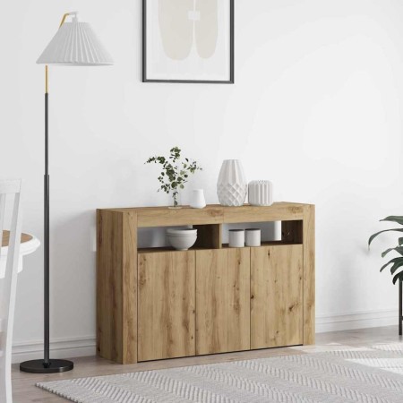 Vitrina Roble artisan 116 x 30 x 75 cm Madera contrachapada