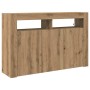 Vitrina Roble artisan 116 x 30 x 75 cm Madera contrachapada